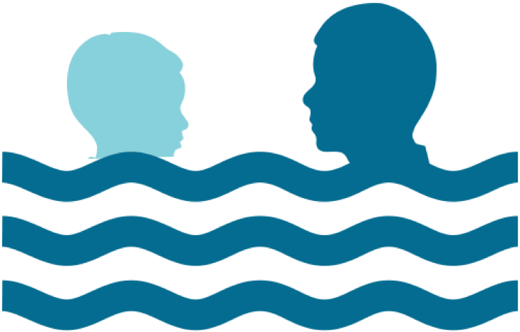 abbraccio in acqua 